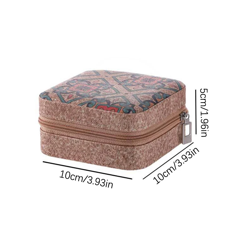 Travel Jewelry Organizer 💼 Cork Jewelry Organizer Box – Portable Travel Earring, Ring &... - SKU TJO01612 - UGI Packa...