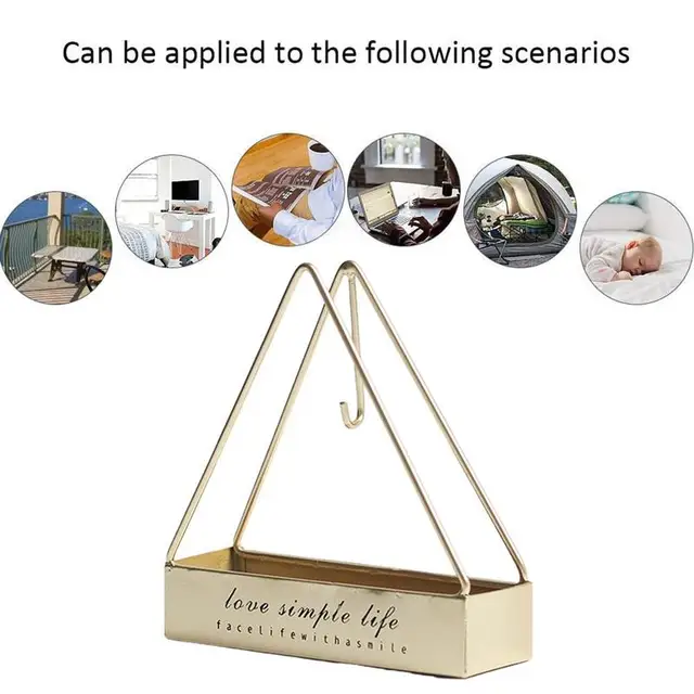 Háromszög Alakú Szúnyogtekercs -Tartó Északi Stílusú Vas Szúnyog Tekercs Keret Szantálfüstösök Állvány Szoba Dekorációhoz - Image 4