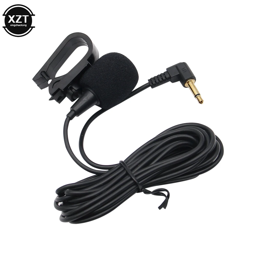 Car Audio Microphone 3.5mm Clip Jack Plug Mic Stereo Mini Wired External Microphone For Auto DVD