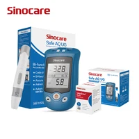 Sinocare Safe AQ UG Blood Glucose Meter Uric Acid Test Kit & Glucose Strips/Uric Strips for Diabetes Gout Pregnant Glucometer