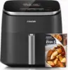 Air Fryer 9-in-1, Compact & Large 6 Qt, 5 Fan Speeds with 450F for Crispy, 95% Less Oil, 100+ In-App Recipes with Nutrien 1