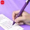 Purple Neutral Pen + Purple Ink Refill Large capacity 1.0mm School and office hard pen calligraphy pen Back to school season 3