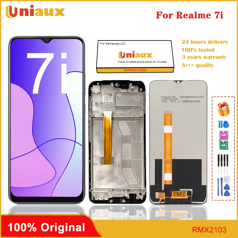 

6.5" Original For Oppo Realme 7i LCD Display Touch Screen Assembly Replacement For Oppo Realme 7i LCD