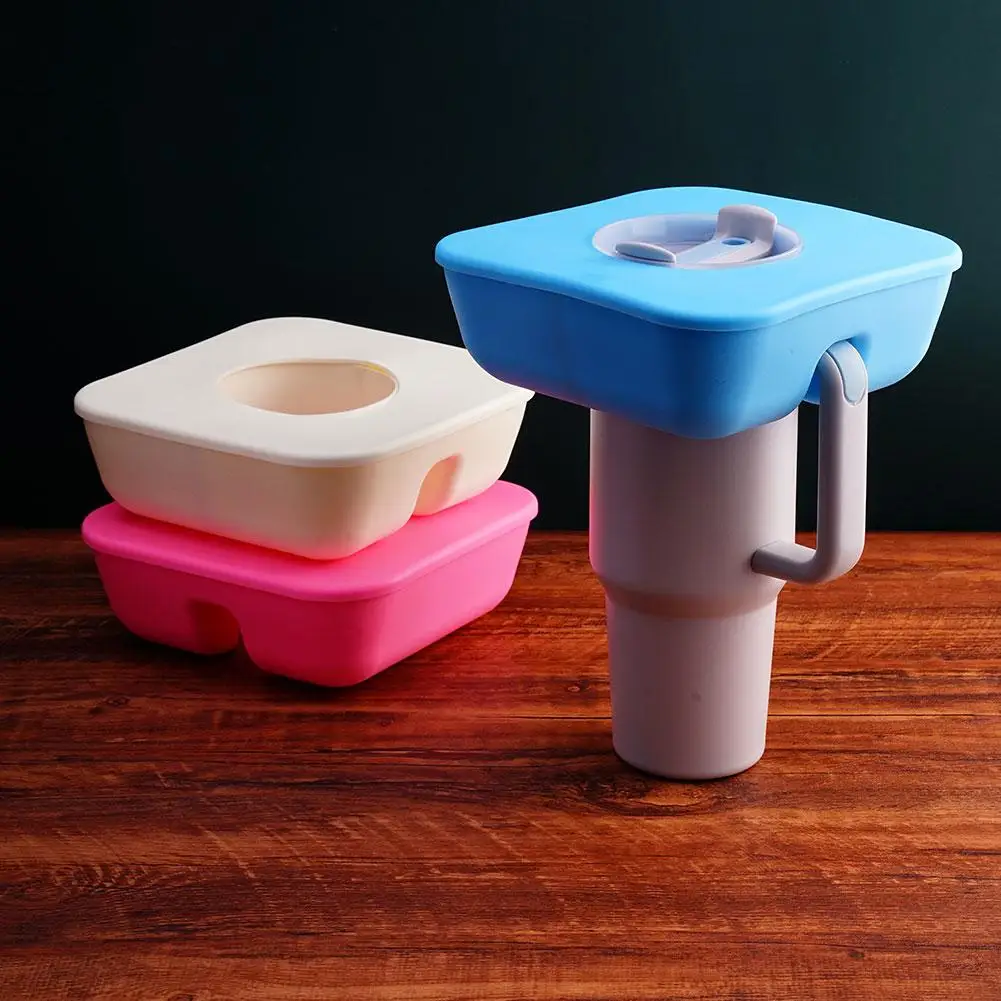 

Cup With Cover Reusable Snack for stanley Tumbler With Handle Snack Tray for stanley Cup Accessories J9M4