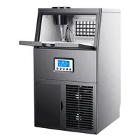45kg Ice Machine Commercial Maker Milk Tea Shop Large Ice Cube Making Household Automatic Ice Crushing ZBS-30 1