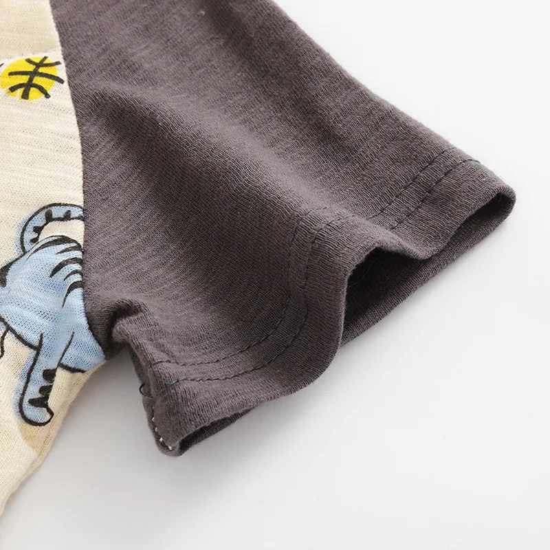 Cute Baby Short Sleeve Tiger Print T Shirt