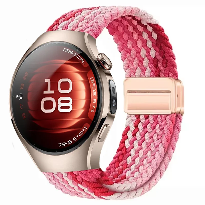 Magnetic Braided Nylon Strap Bracelet - 20mm/22mm