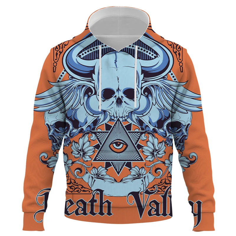 

2021 New Demon skeleton 3D Printed Hoodie Sweatshirts Men Women Casual Fashion Hip Hop Harajuku Popular Pullover Men clothing