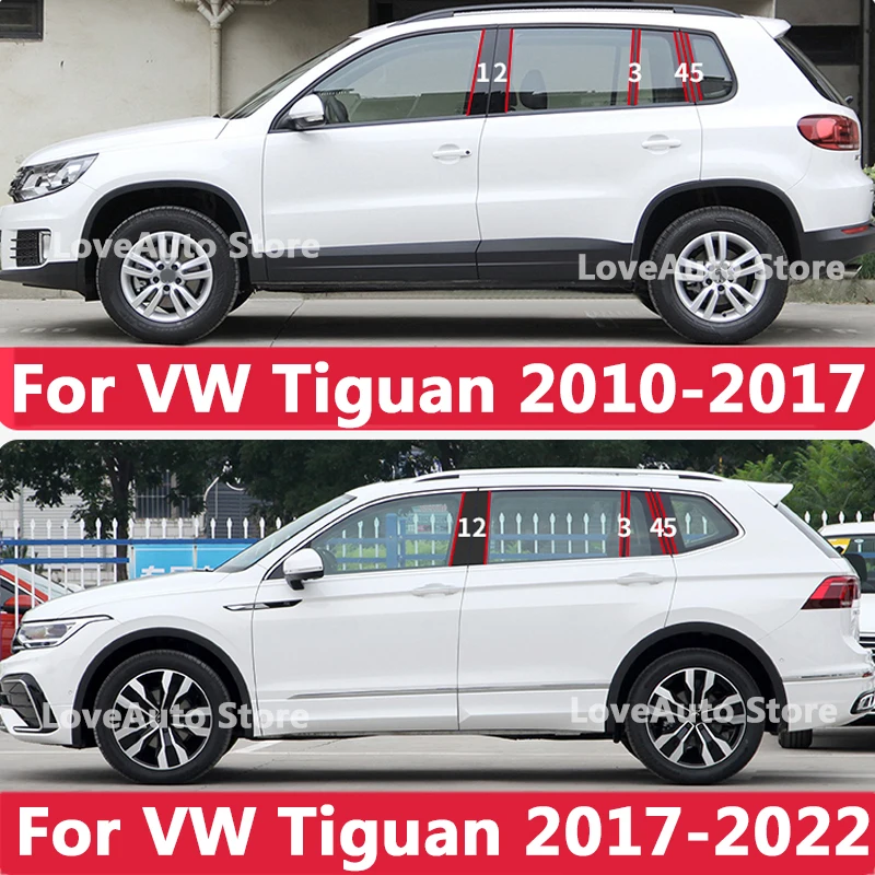 4 Stuks RVS Instaplijsten Voor Auto's Voor VW Tiguan 1 (I) 5N Facelift