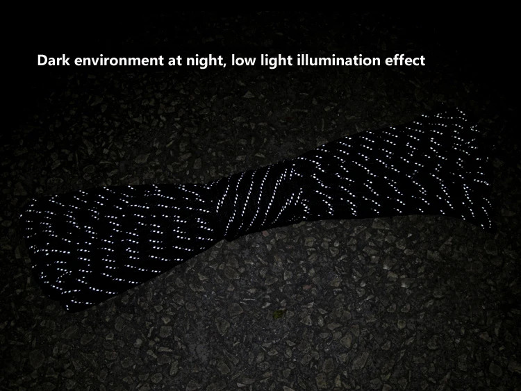 Description Picture 4 of itemReflective Paracord 550 Cord 7 Strands 4mm Tent Rope Camping Survival Accesorios Warning Parachute Line Hiking Canopy Lanyard
