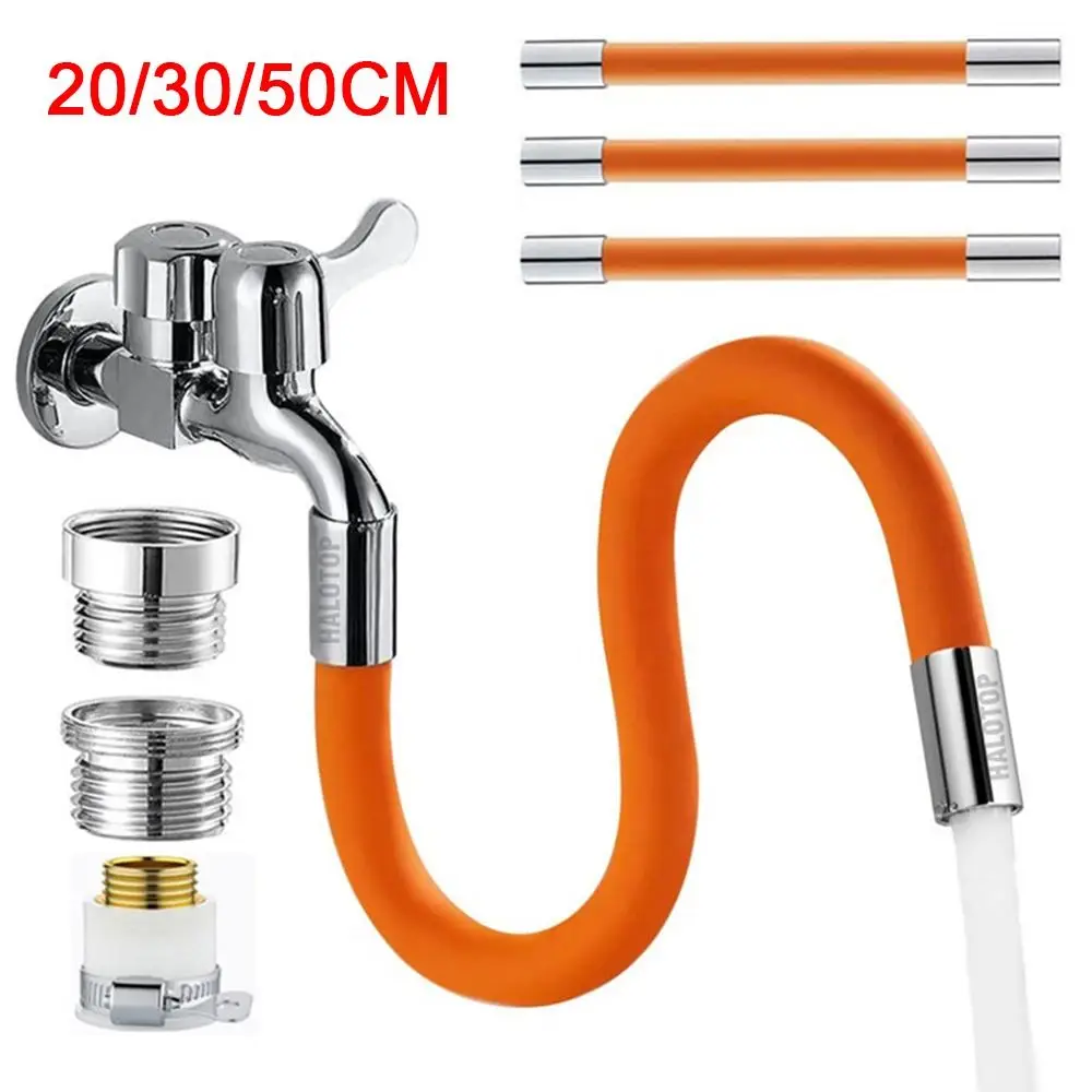 Kitchen Faucet Extension Hose Bathroom 360&deg; Rotation Bending Faucet Extender Wash Basin Water Saving Tap Filter Extension Tube