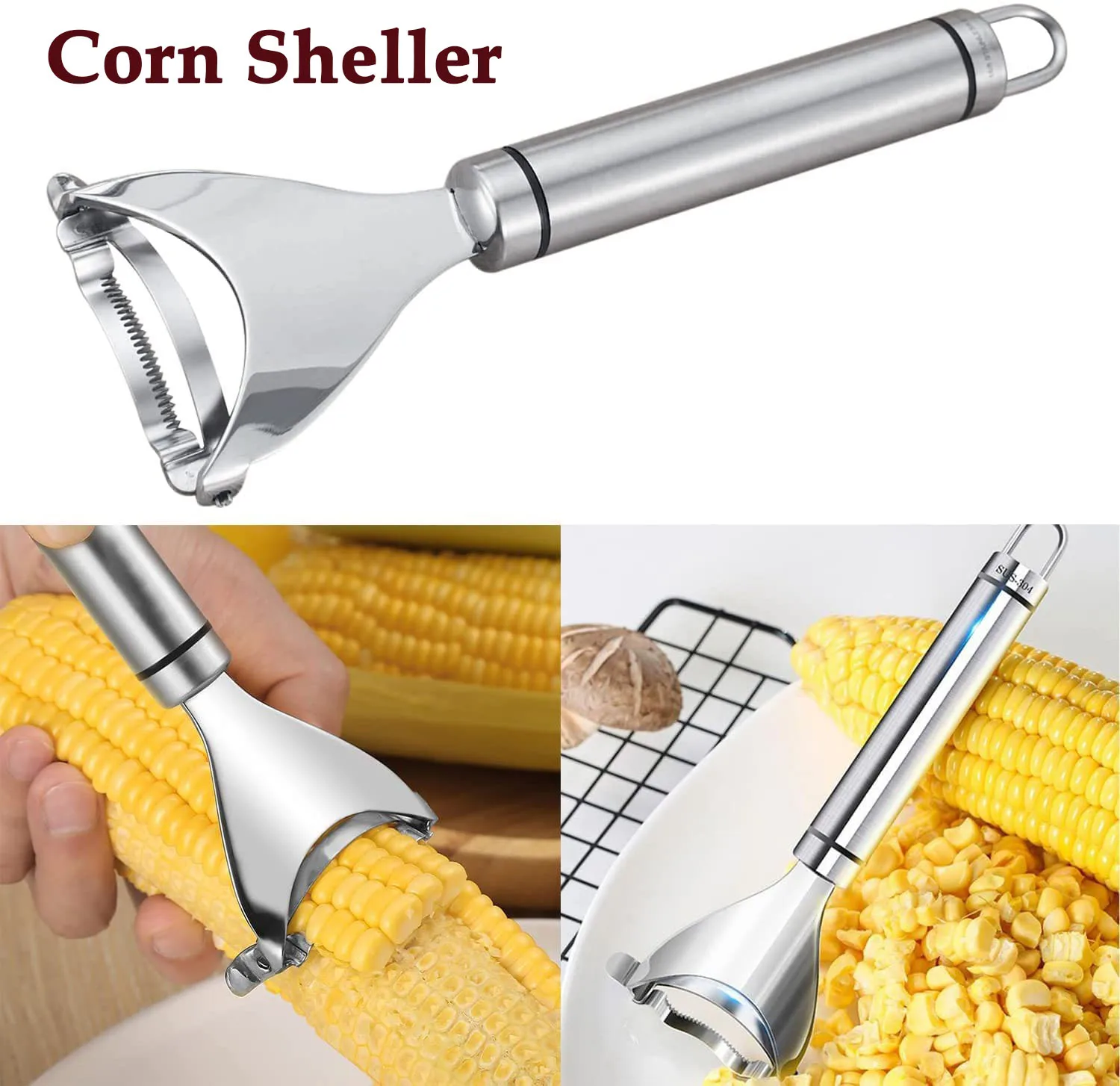 Yaju Corn Knife Corn Peeler,stainless Steel Corn Separator Corn Peeler