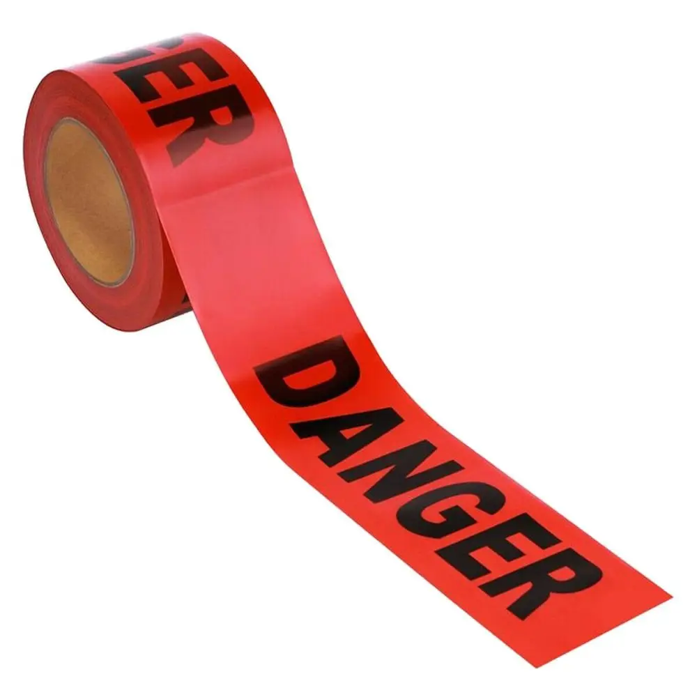 

7.5cm*100M Red Danger Tape High Quality Roll Non-Adhesive Safety Warning Tape Caution Barrier Tape Danger Construction