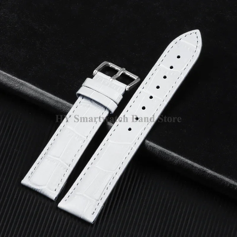 Waterproof Leather Sport Watch Band with Pin Clasp