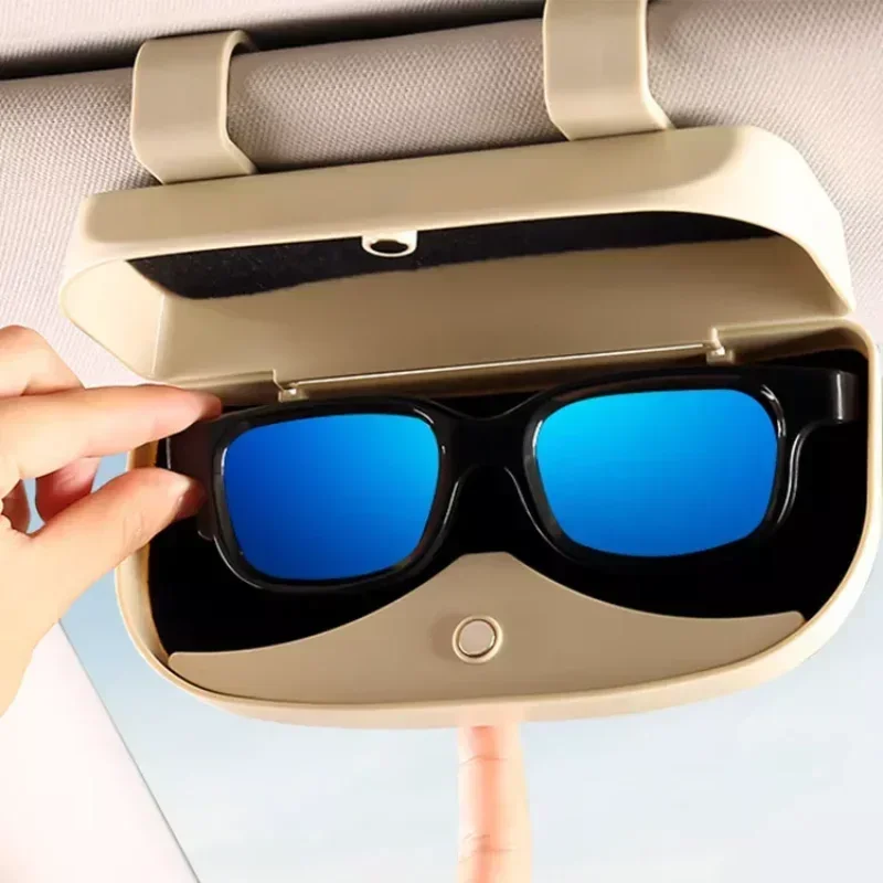 Glasses-Holder-Magnetic-Car-Sun-Visor-Case-Organizer-Glasses-Storage ...