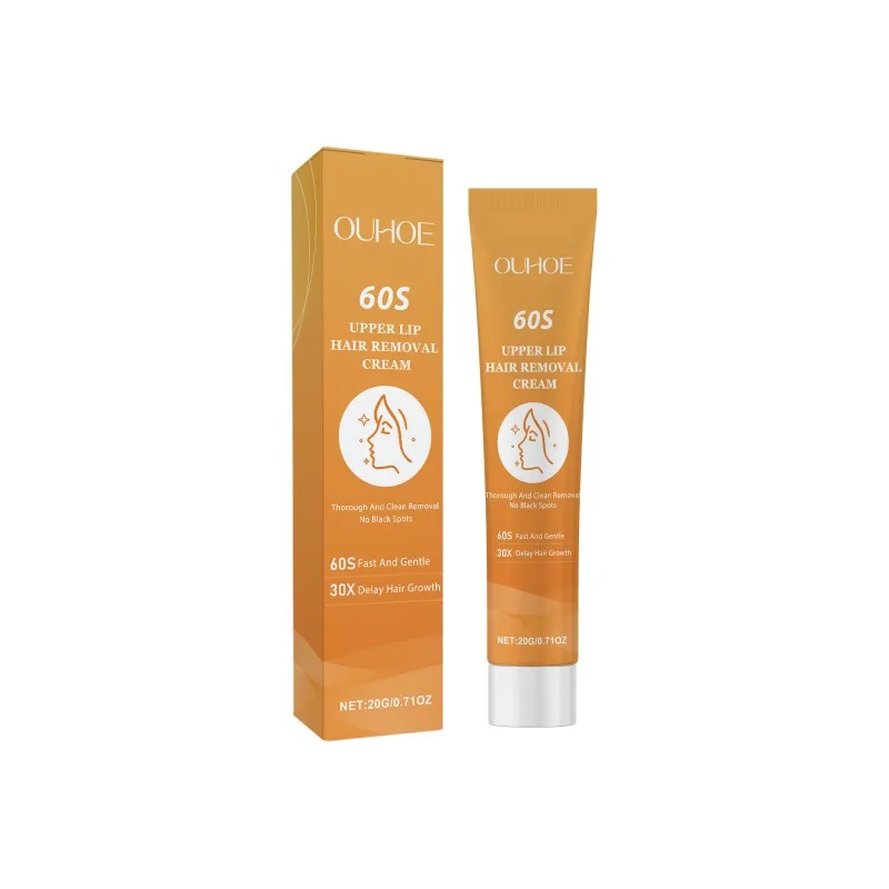60S Upper Lip Hair Removal Cream Fast Gentle Removal Skin Whitening Facial Body Painless Hair Removal for Face and Body Care 6