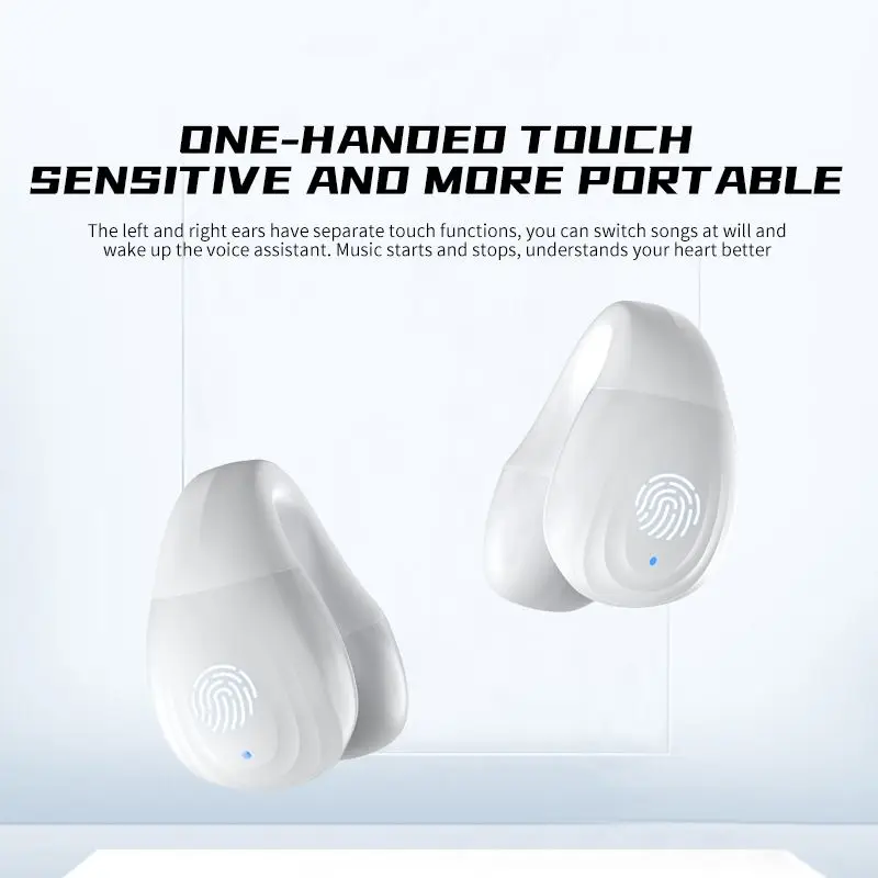 Bone Conduction Bluetooth Fones de Ouvido Aberto Fone de Ouvido sem Fio com Microfone Fone de Ouvido Esportivo para Android e Iphone - Image 2