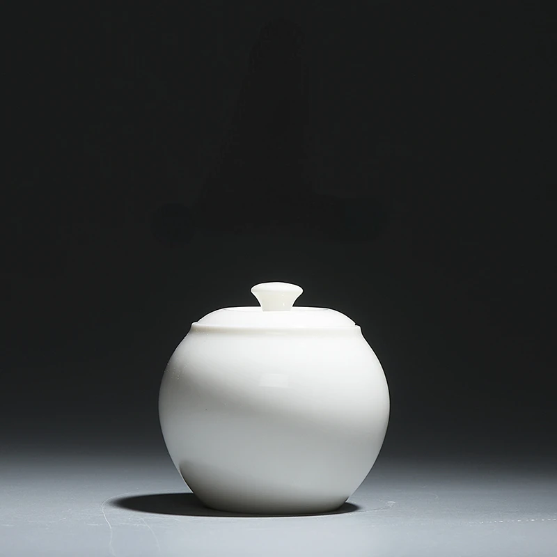

Lard white ceramic pot Ceramic small size storage pot Storage pot Tea pot Pet ashes box Souvenir