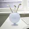 1pc Golf Ball Model Pen Holder, 3 Pcs Golf Ballpoint Pens, Golf Desktop Gift Mini Golf Ball Pen Holder,Souvenir, For Golfer 1