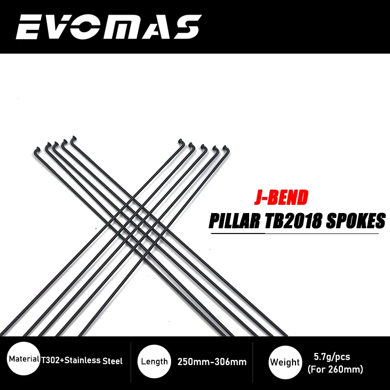 3 중 버트 자전거 스포크 J-Bend 스테인레스 스틸, MTB 로드 바이크, GRAVE XC AM DH 라디오, Pillar PSR TB2018, 14G, 2.0mm, 12PCs/로트