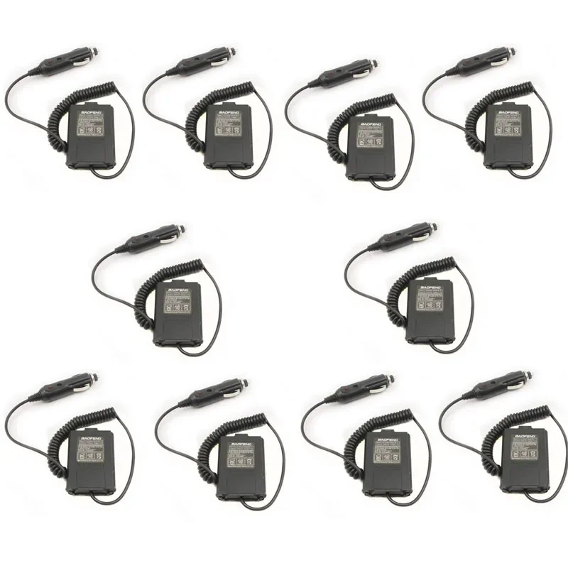 Wholesale Lot 10pcs Battery Eliminator Case Car Charger For Baofeng UV-5R UV5R UV5RB UV5RE 2 Way Dual Radio Walkie Talkie