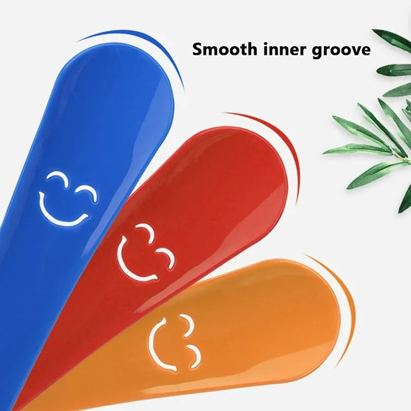 Shoe Horns Professional Plastic Shoe Horn Spoon Shape Shoehorn Shoe Lifter Flexible Sturdy Slip 2