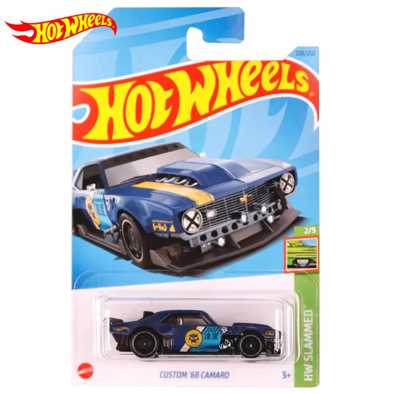 

Original Hot Wheels Car Custom 68 Camaro Kids Toys for Boys 1/64 Diecast Alloy Model Vehicle Miniature C4982-228 Birthday Gift