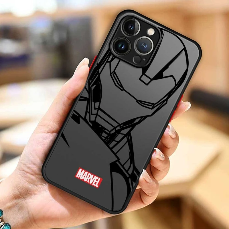 thumbnail image 1 of Funda de teléfono para Apple iPhone 11 12 13 14 16 Pro 15 Pro Max 16 Plus XR 12mini 13mini Clear Marvel Groot Spider Iron Man Studio, 1 of 5