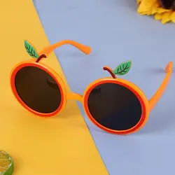Vibrant Orange Fruit Design Party Glasses - Fun and Festive Party Props (Orange)