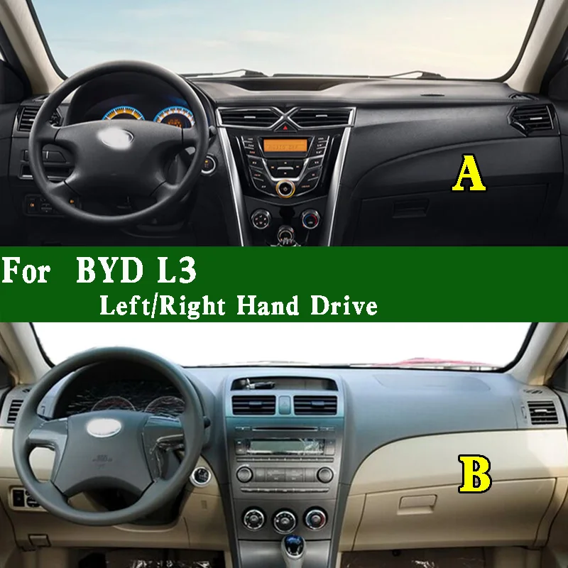 

For BYD L3 Car Accsesories Dashmat Dashboard Cover Instrument Panel Sunscreen Protective Pad Dash Mat Anti-Dirt