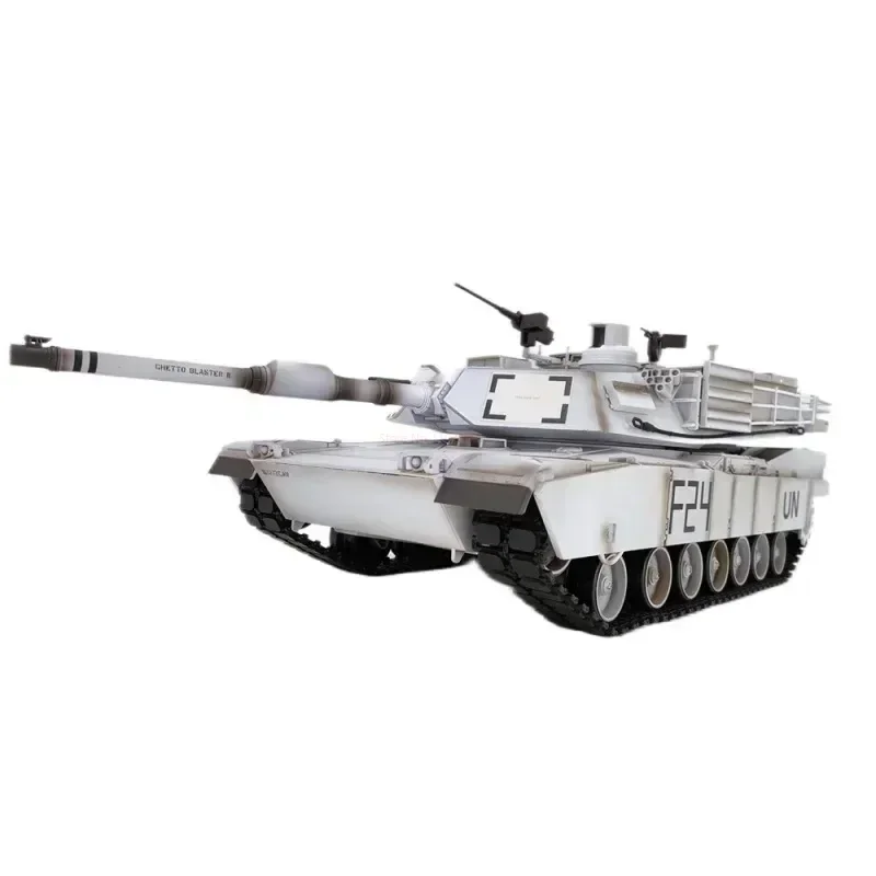 Henglong Us Rc 쿨뱅크 모델, M1A2 Abrams 적외선 전투 탱크 모델, 업그레이드 버전, 스틸 웨이브 박스 탱크, Rc 장난감, 신제품