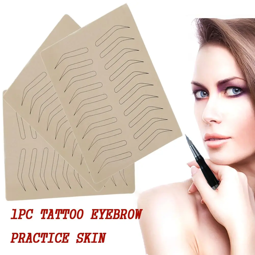 

Permanent For Beginners Rubber Eyebrow Microblading Inkless Makeup Tool Tattoo Supplies Training Skin Practice Skin