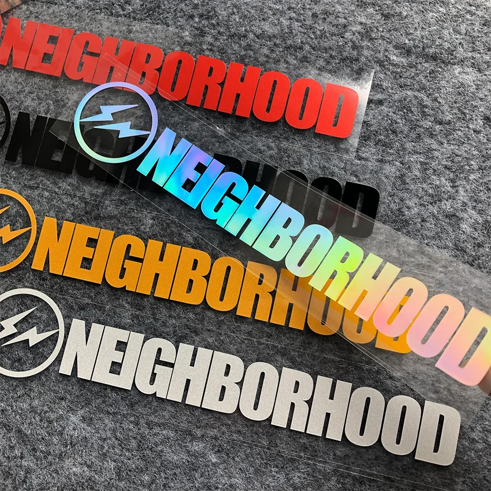 Reflective Lightning Neighborhood Sticker Decals for Vehicles and Motorcycles