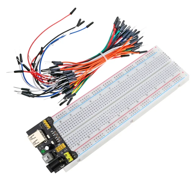 Buy MB102 830 Points Breadboard+Power Supply+140 Jumper Wires Kit