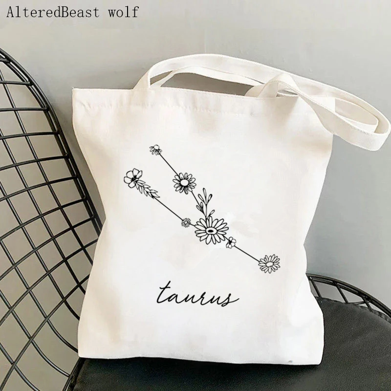 Women Shopper bag wild child flower Wildflowers Bag Harajuku Shopping Canvas Shopper Bag girl handbag Tote Shoulder Lady Bag
