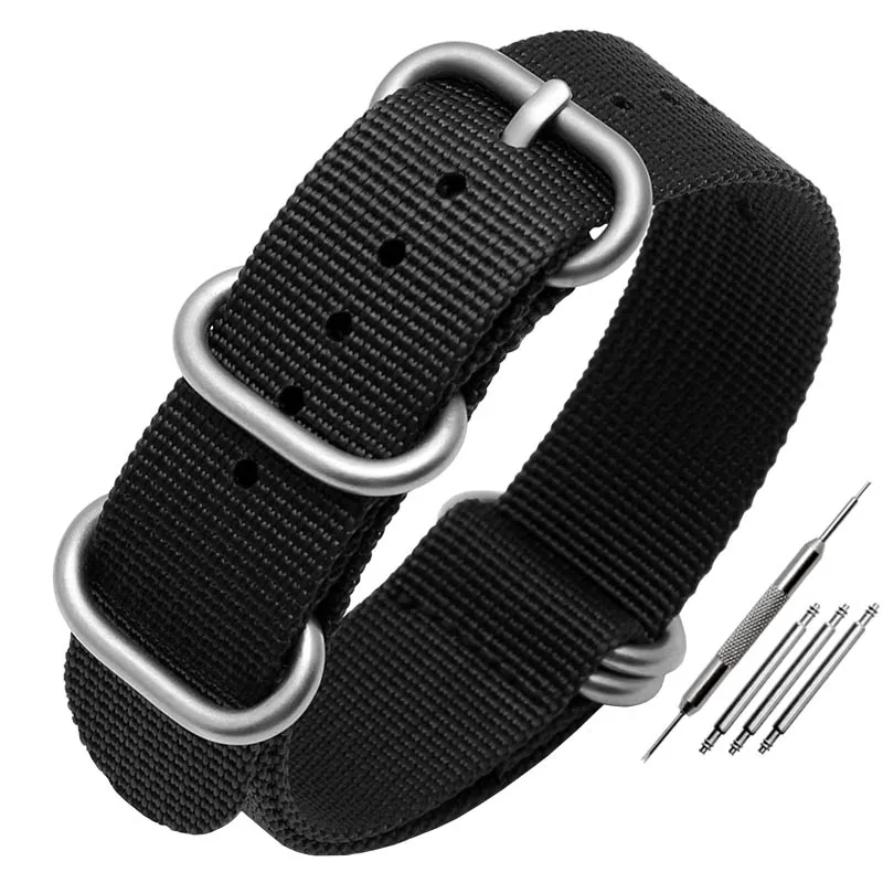 Durable Waterproof Nylon Watch Strap for Army Sport Watch - Multiple Sizes Available