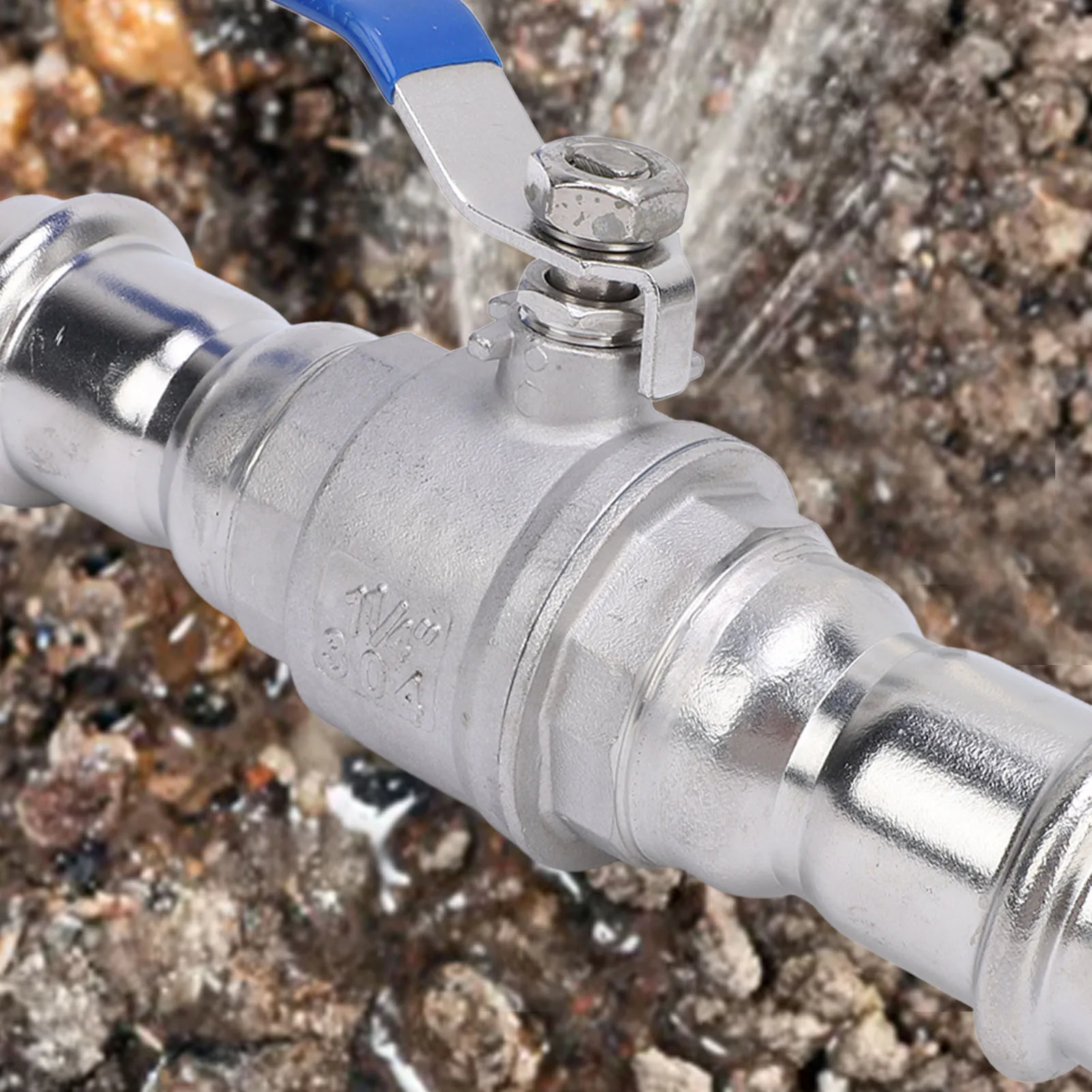 Press Ball Valve 304 Stainless Steel Full Port DN32 1 1/4in Ball Valve For Industrial Applications