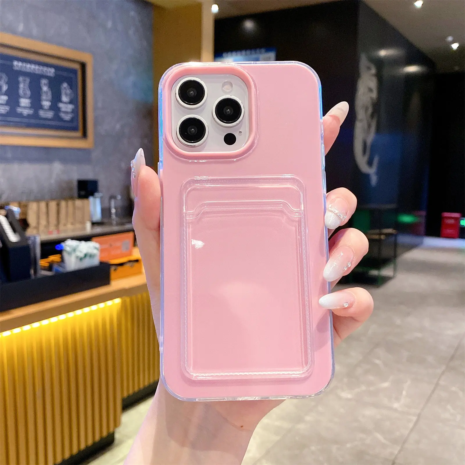 Candy Jelly Cute 2-in-1 Phone Case with Card Holder - Protective Cover