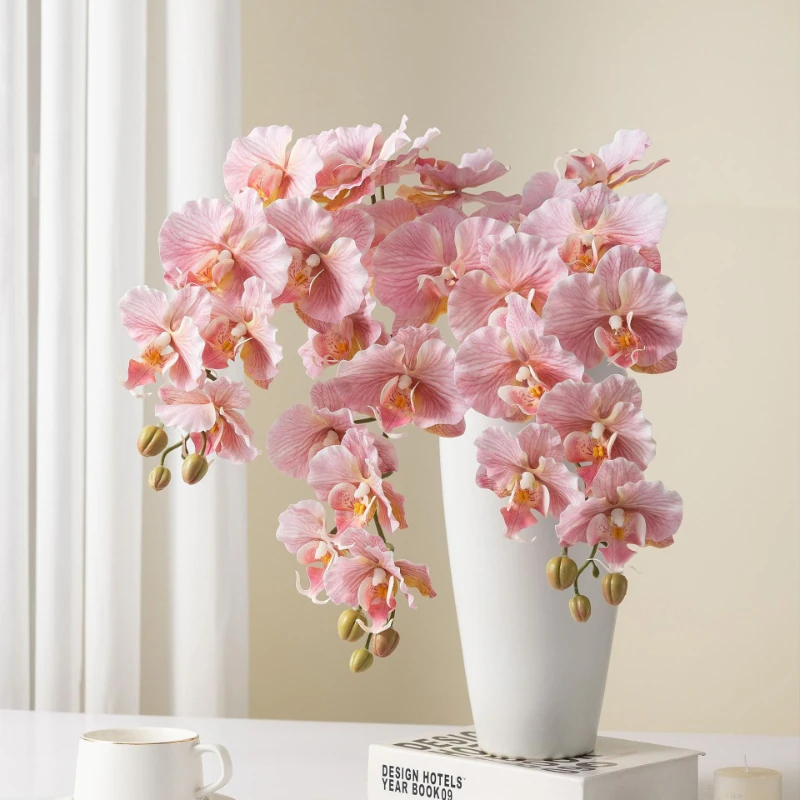 Elegant Silk Butterfly Orchid Floral Arrangement for Weddings and Home Décor