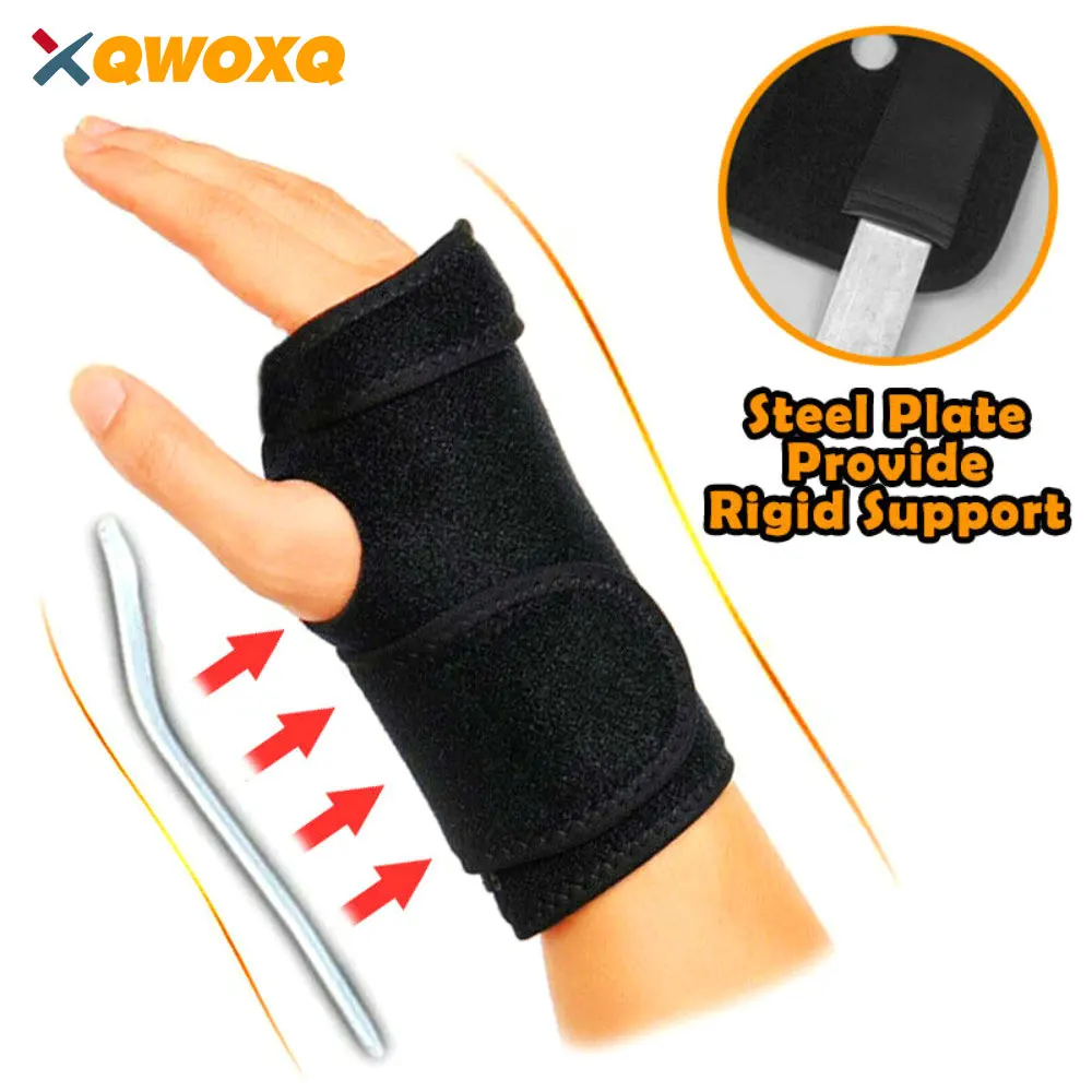 

Wrist Splint for Carpal-Tunnel Syndrome, Adjustable Hand Compression Wrist Brace, Pain Relief for Arthritis, Tendonitis, Sprains