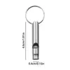 Mini Size Whistles Pendant Outdoor Multifunction Whistle Keychain Outdoor Survival Emergency Call Tools Metal Whistle Keyring 6