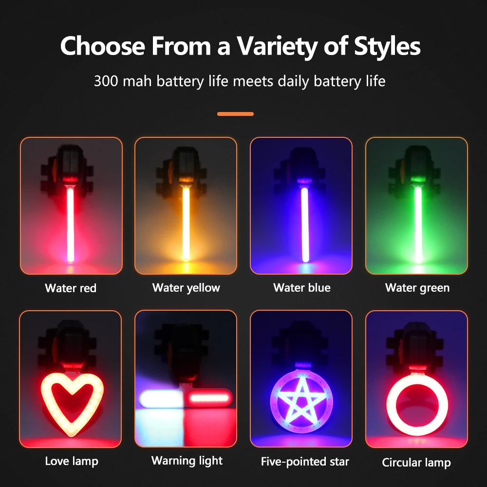USB 충전식 LED 자전거 미등, 멀티 조명 모드, 후미등, 플래시 테일 라이트, Mtb 자전거 시트포스트용