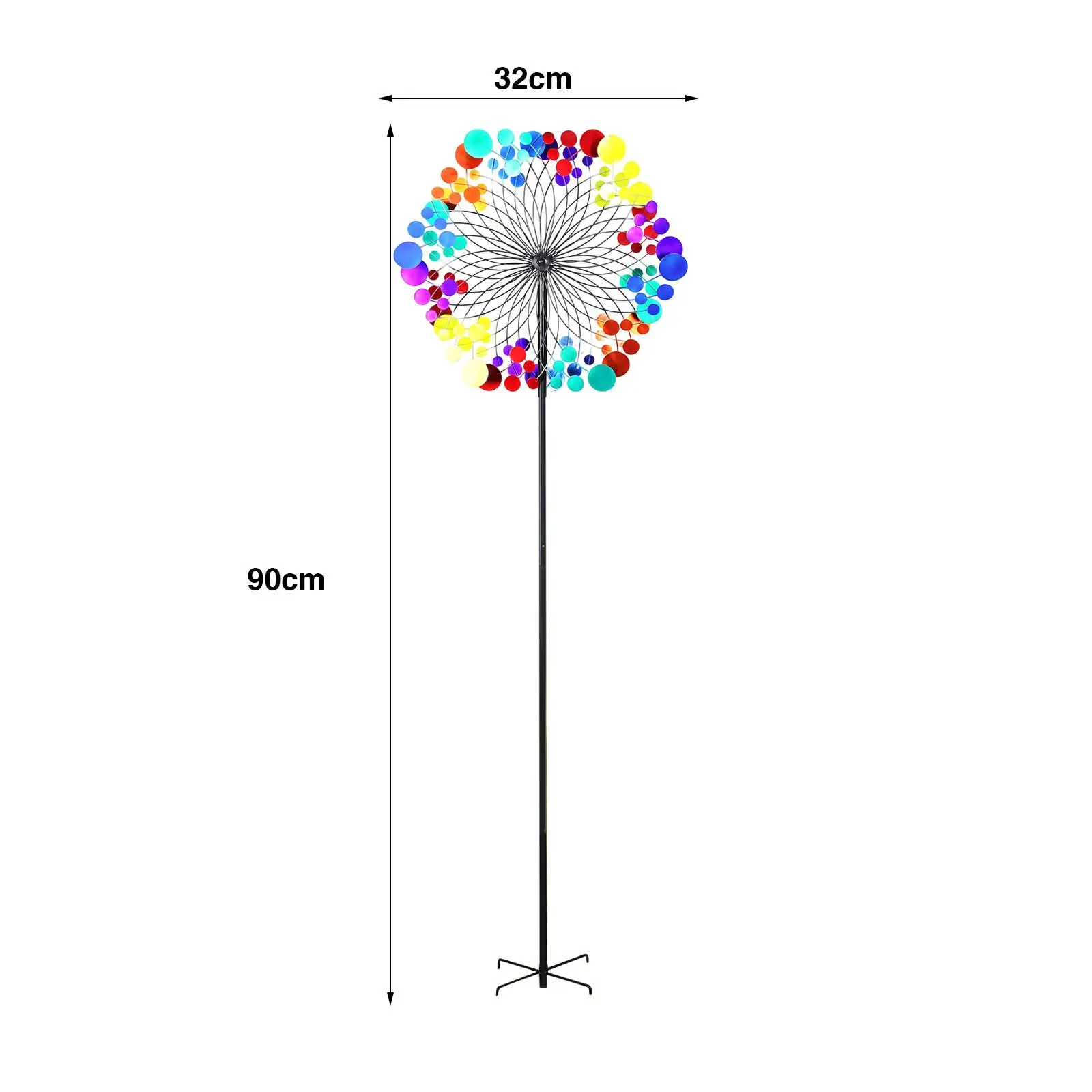 

Wind Mill Multi Color Metal Wind Catcher Wind Sculpture Wind Spinner for Yard Outdoor Ornament Holiday Gifts Garden Decorations