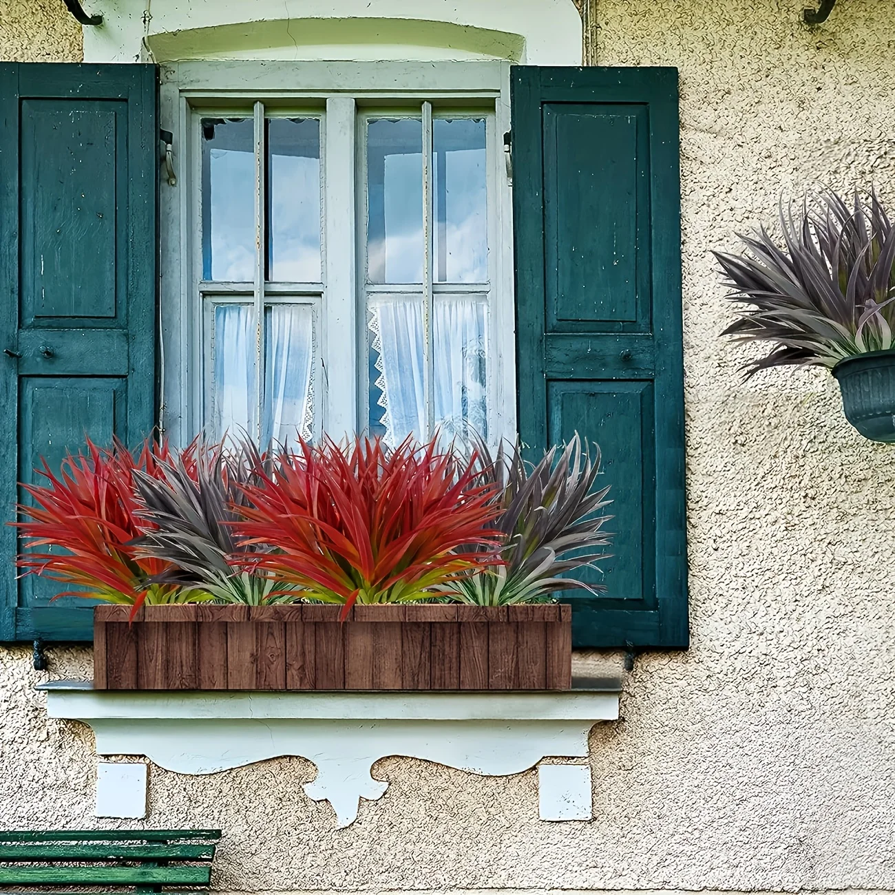 4pcs All-Season Durable Decorative Grass