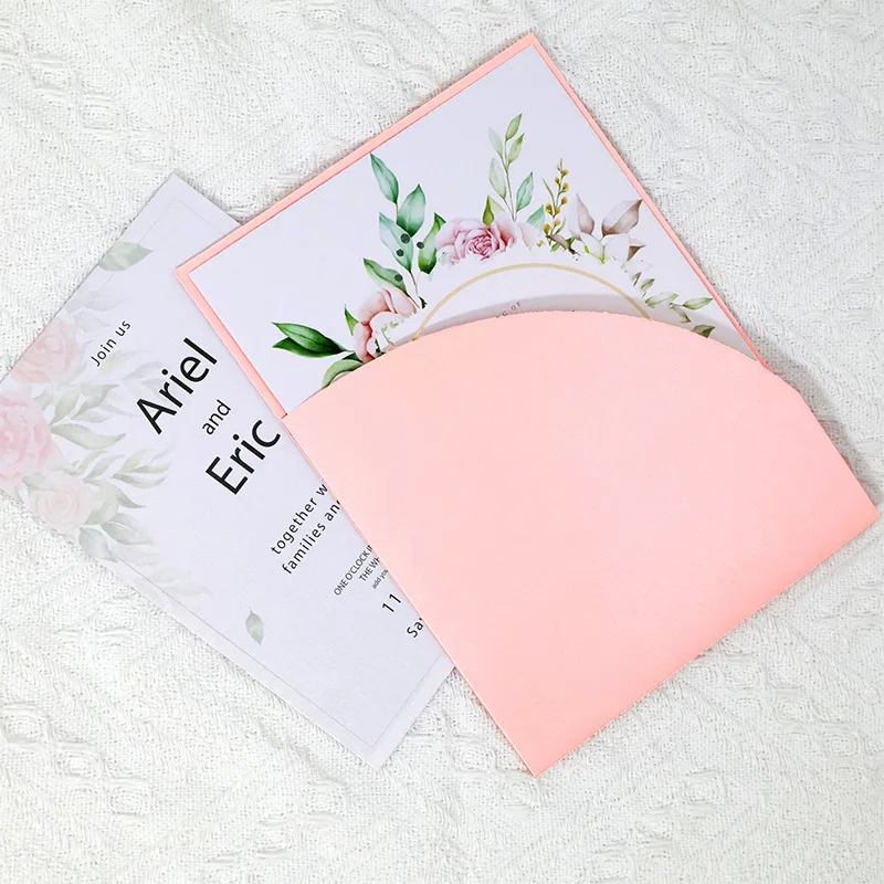 30pcs 녹색 18x13cm 결혼식 엽서용 봉투 Giftbox 메시지 250g 종이 초대장 소규모 비즈니스 편지 보관 가방
