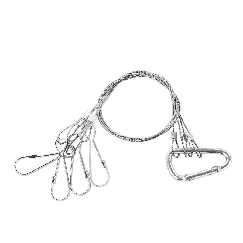 Light Suspension Kit Stainless Steel Hang Rope Hook Galvanized Steel Cable Hanging lights Grow light Fixtures 10/15kg 22/33lbs LED Grow Light