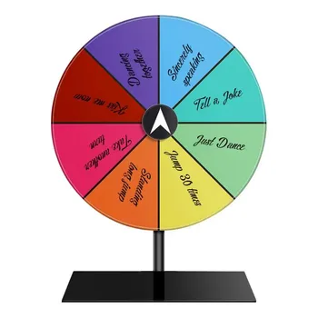 Roue de prix effaçable à sec, roue rotative de jeu, roue de Roulette de couleur, roue rotative modifiable robuste pour les prix de table 1