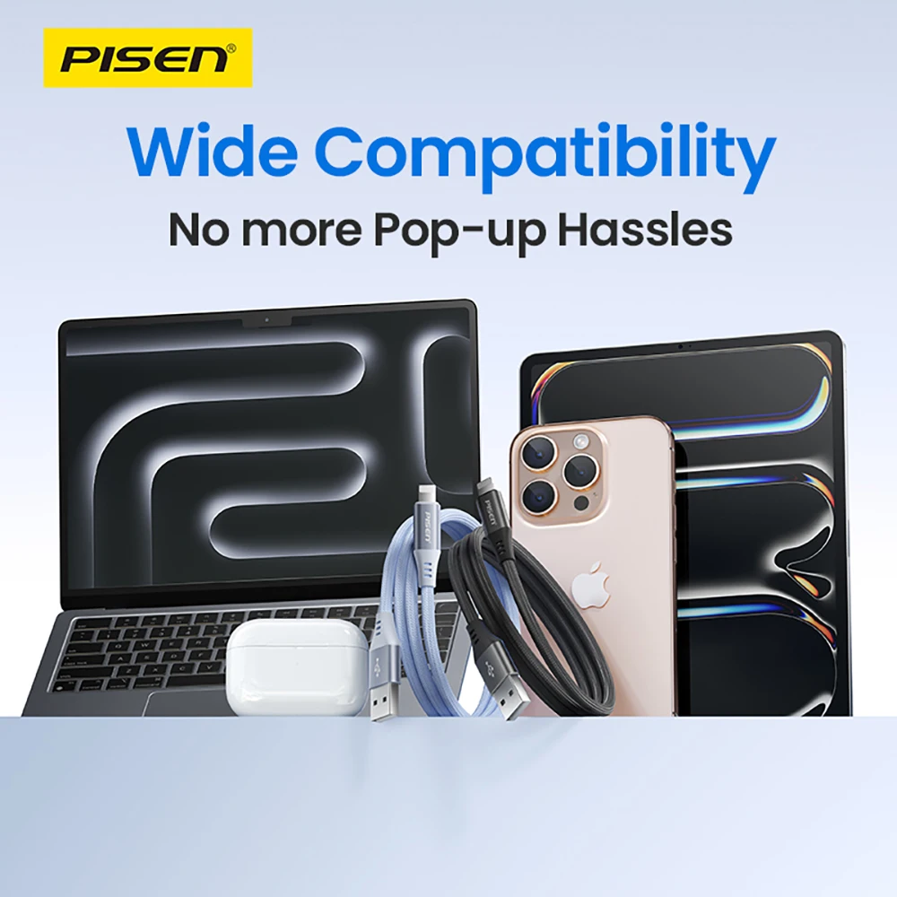 PISEN Cable USB-C to Lightning 12w Fast Charging