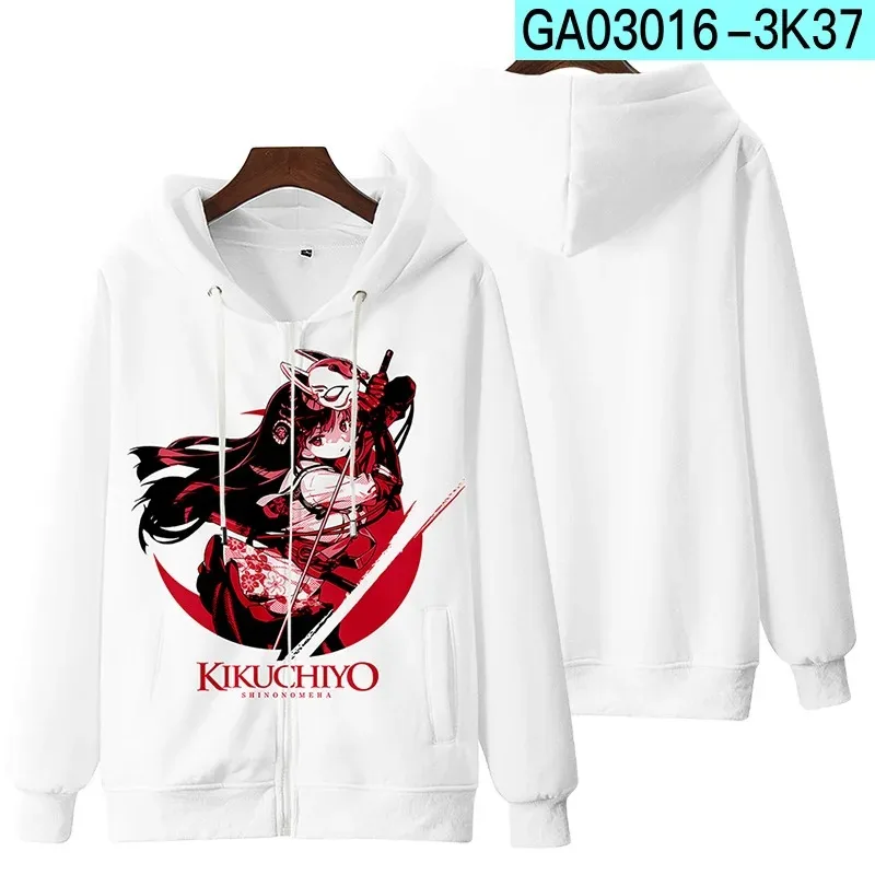 DoHna:doHna Let's Do Bad Things Together KIRAKIRA Mibu Kikuchiyo 3D Print Zipper Women/Men Hoodie Sweatshirt Casual Sportswear