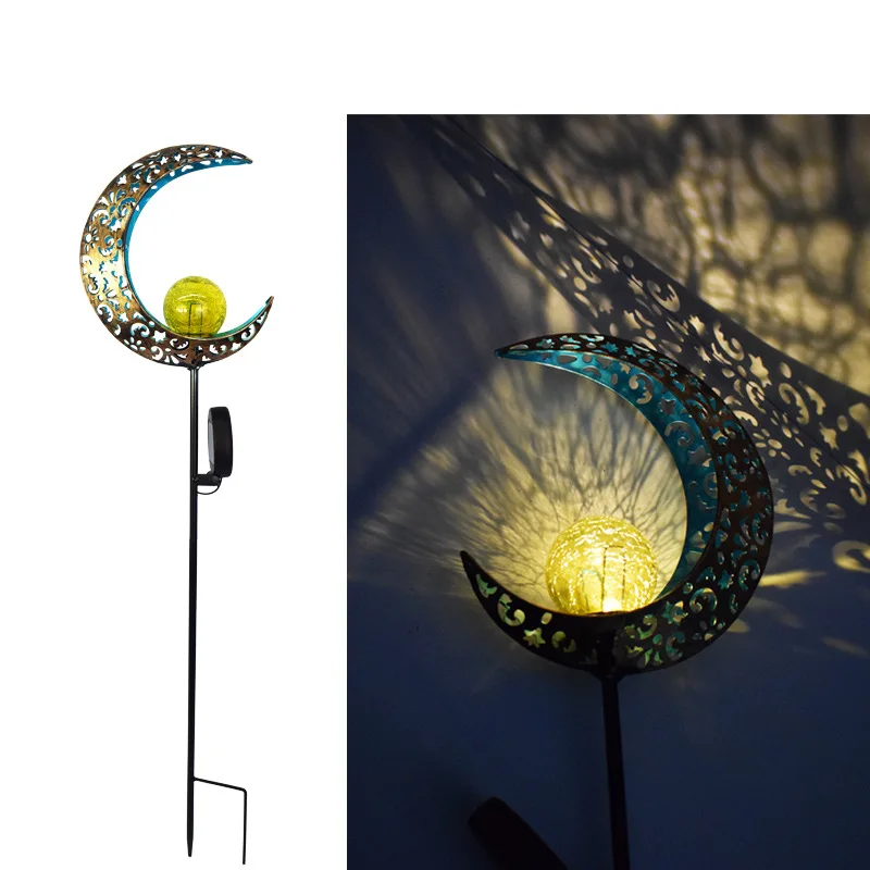 Garden Solar Light Landscape Led Yard Fairy and Moon Nightlamp  Statues Path Lawn Outdoor Courtyard Lamp Decoration Waterproof solar pathway lights